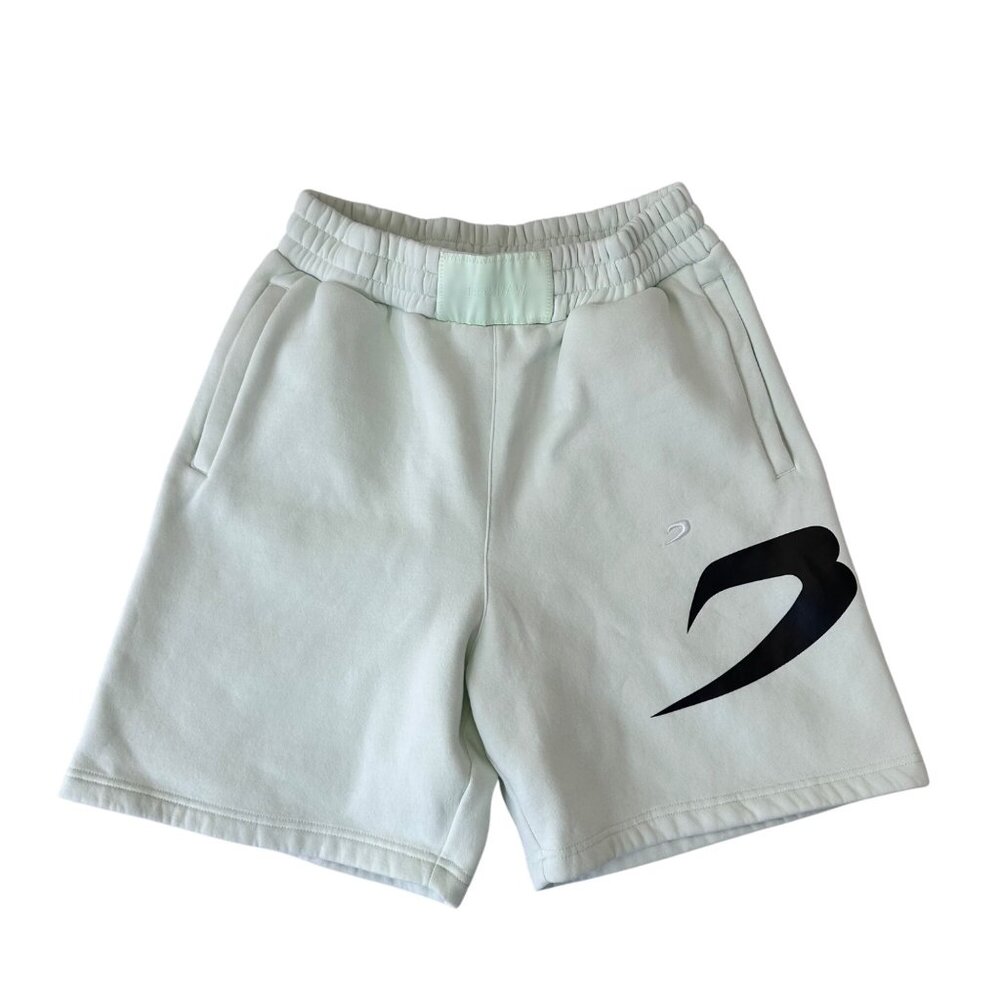 Boxraw Womens Boyfriend Shorts Mint Green Sweat Shorts Casual Size Large